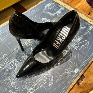 Wicked Black Patent Pointed-Toe Stiletto Heels – Size 8 NWOT